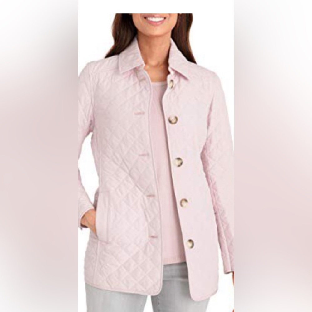 🌻Chico’s Quilted Pink Jacket